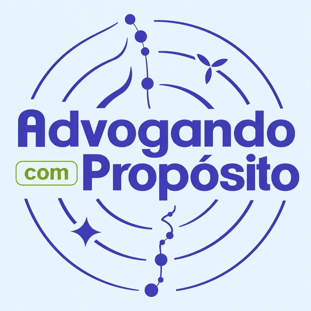 Logotipo do curso Advogando com Propósito, de Rafaela Cadeu